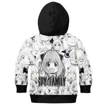 SPY×FAMILY Anya Forger Niños Cosplay Sudadera Con Capucha Impreso 3D Sudadera De Calle De Fiesta Sudadera General